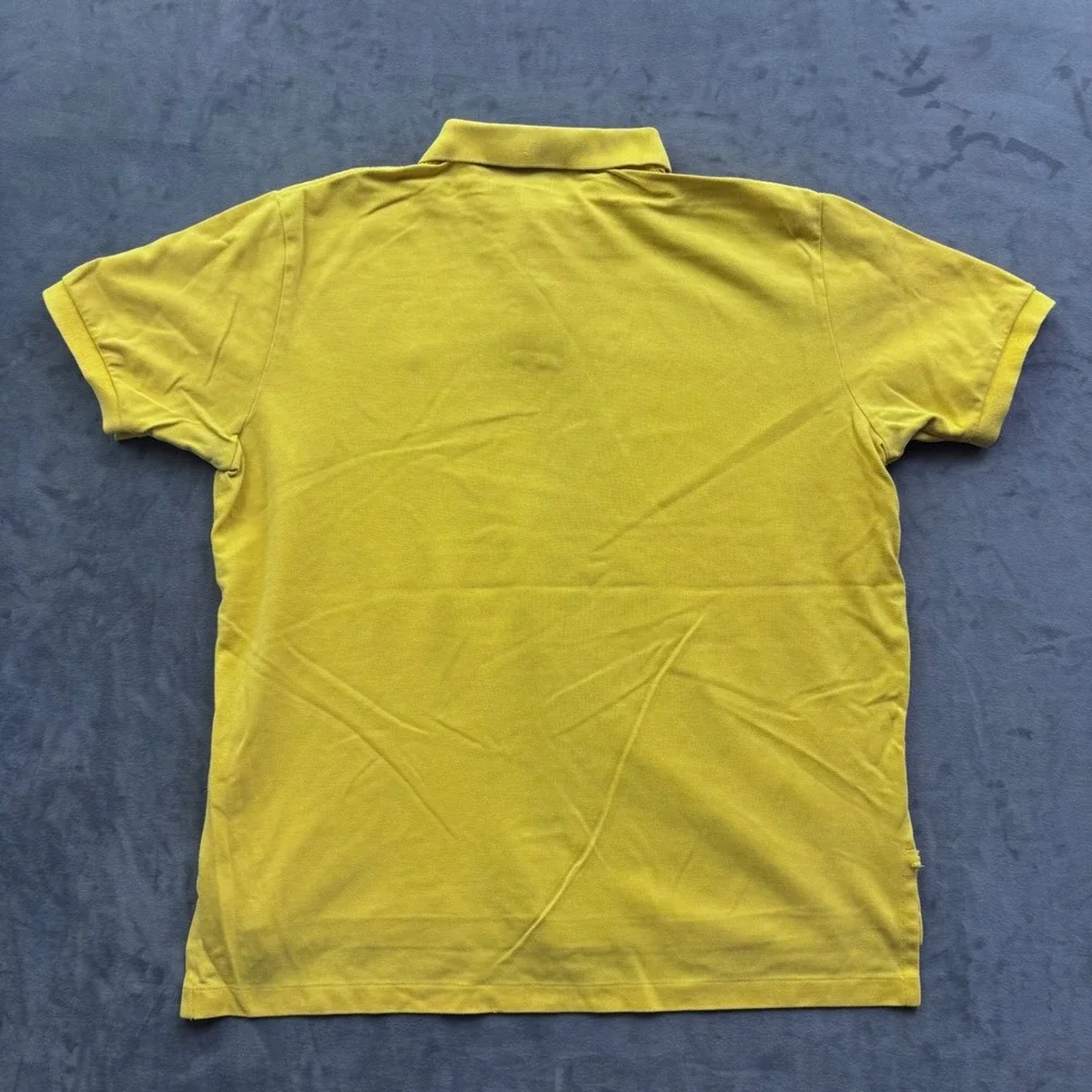 Polo Ralph Lauren Mens XL Yellow Short Sleeve Cotton Polo Shirt Orange Pony